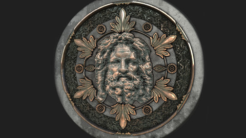 Human Head Bas-relief - Substance Designer material