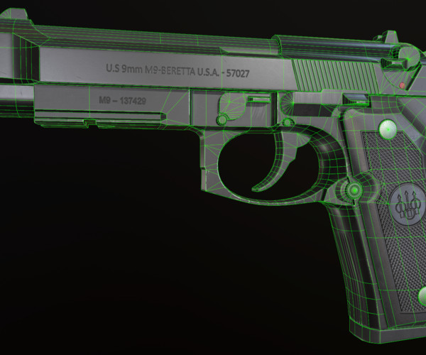 ArtStation - Beretta M9A1 | Resources