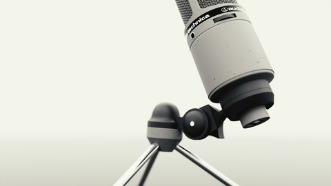 Audio-Technica microphone (Blender Cycles Scene)
