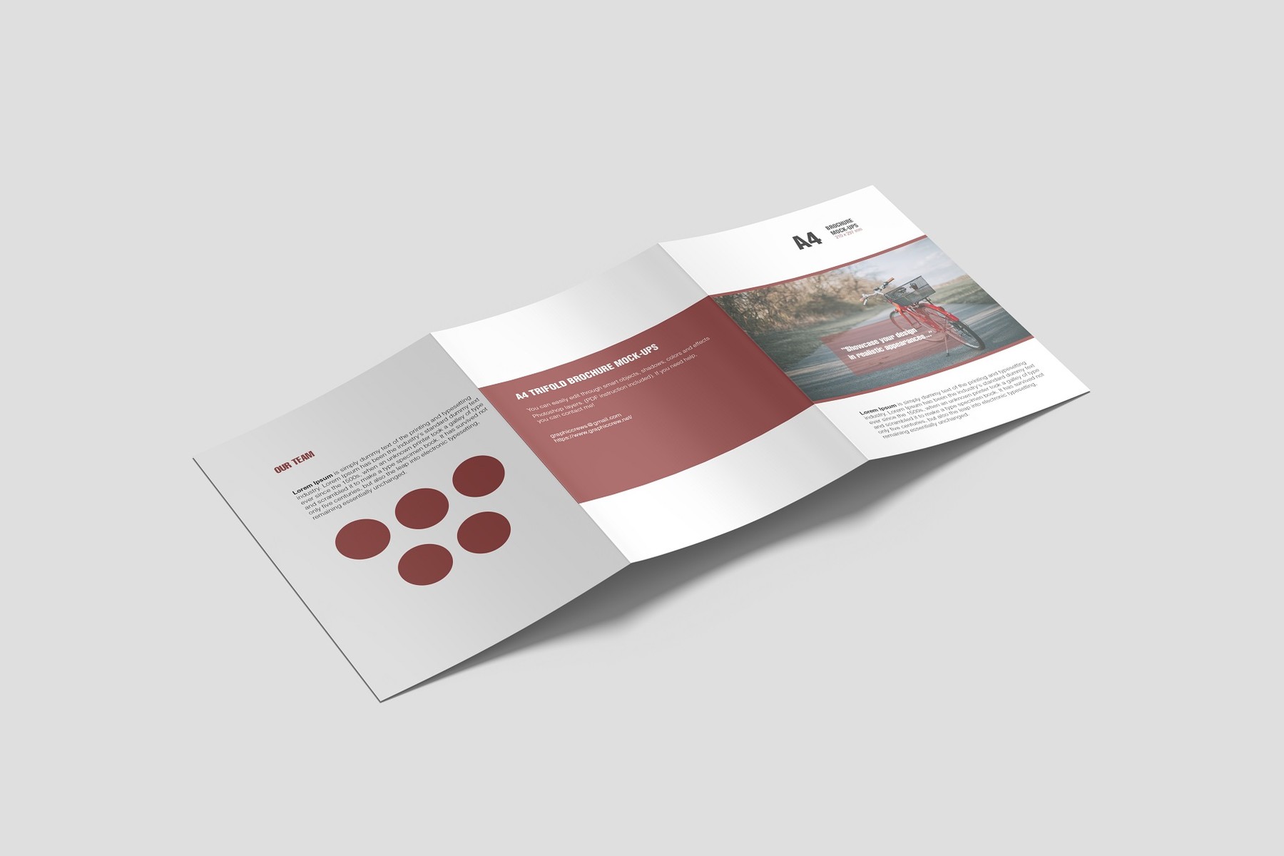 ArtStation A4 Trifold Brochure Mockup