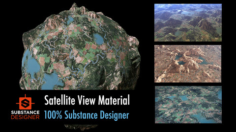 Satellite View Material - 100% Substance Designer