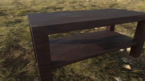 ArtStation - Low poly wooden table | Resources