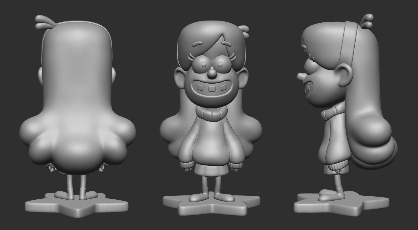 ArtStation Mabel from Gravity Falls 3d print model Resources