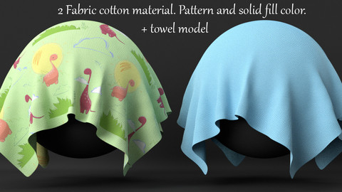 Procedural Сotton fabric material for Blender 3D.