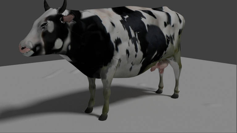 ArtStation - Cow 3d Model Rigged |