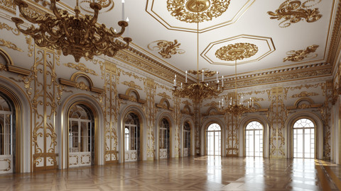 Classic Interior Scene 333 3D