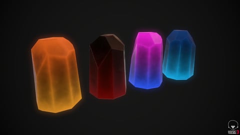 Stylized Energy Crystal Smart Material Bundle