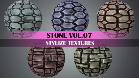 Stylized Stone Vol.07 - Hand Painted Texture
