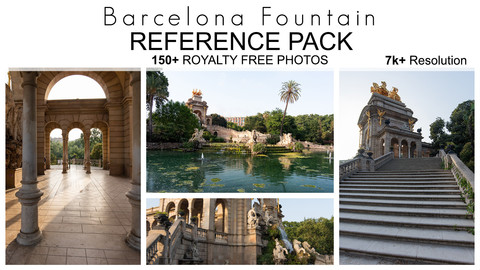 Reference Pack - Barcelona Fountain  150+ Royalty Free Photos