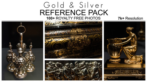 Reference Pack - Gold & Silver - 100+ Royalty Free Photos