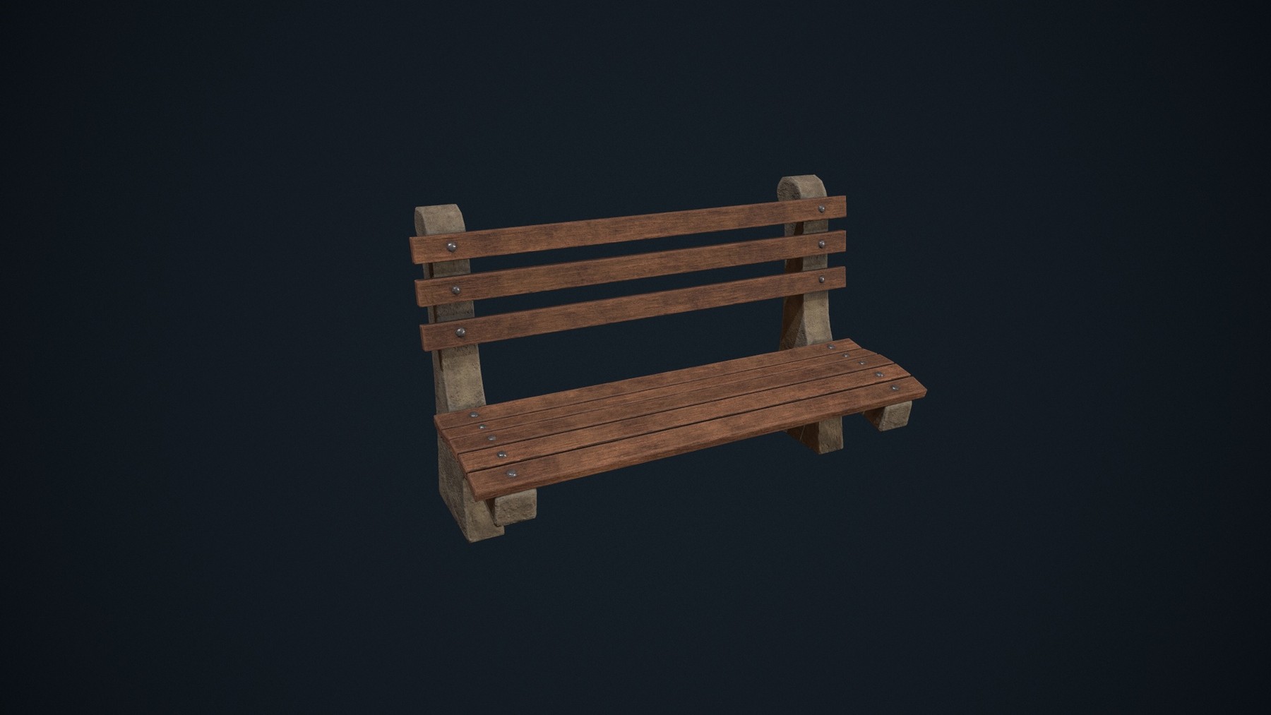 ArtStation Park Bench Game Assets
