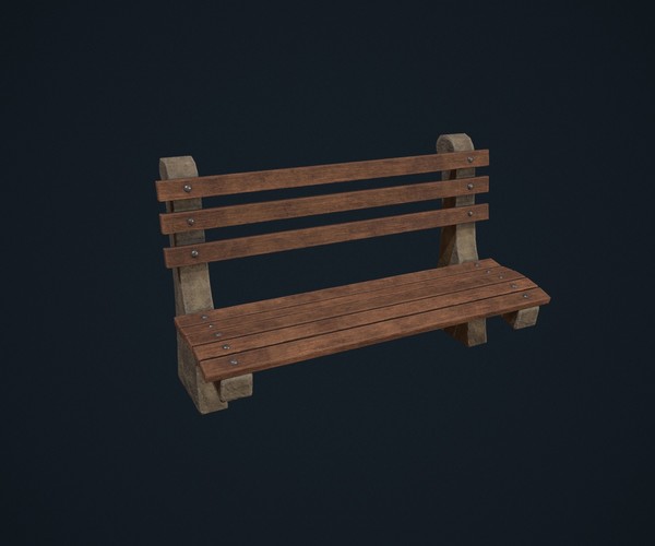 ArtStation Park Bench Game Assets