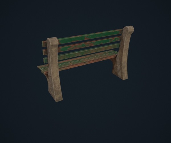 ArtStation Park Bench Game Assets