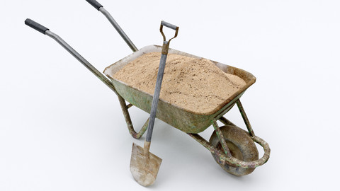 Wheelbarrow with Sand