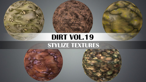 Stylized Dirt Vol.19 - Hand Painted Texture Pack