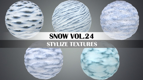 Stylized Snow Vol.24 - Hand Painted Texture Pack