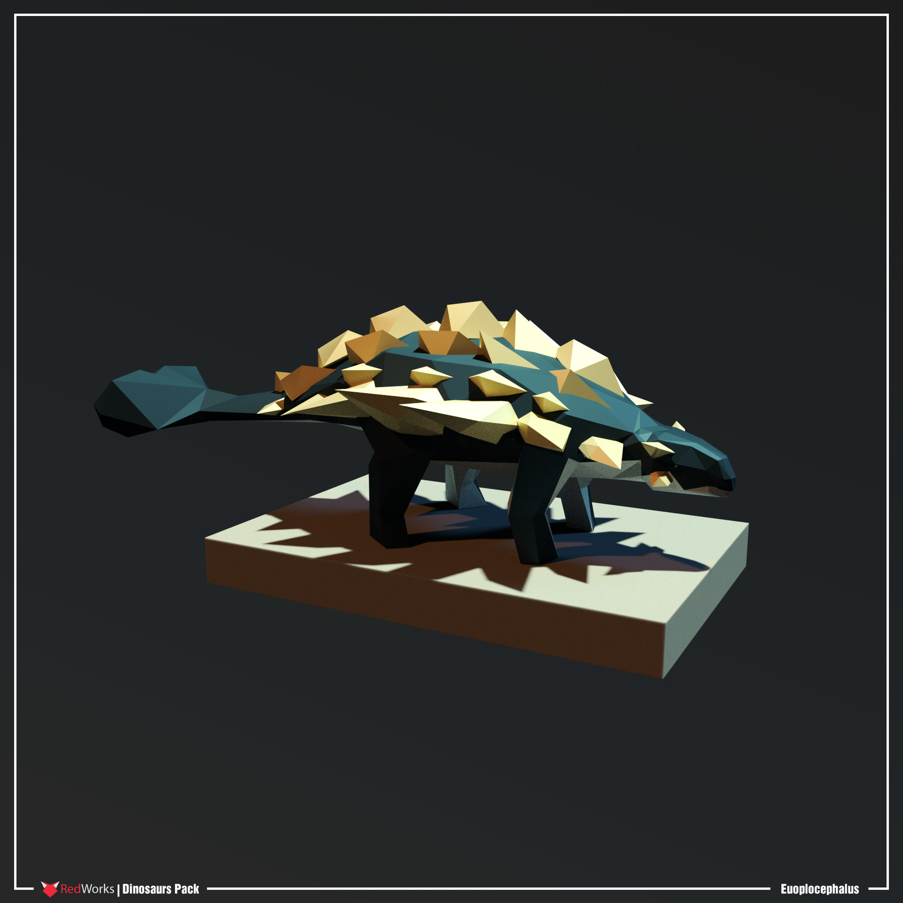 low poly dinosaur