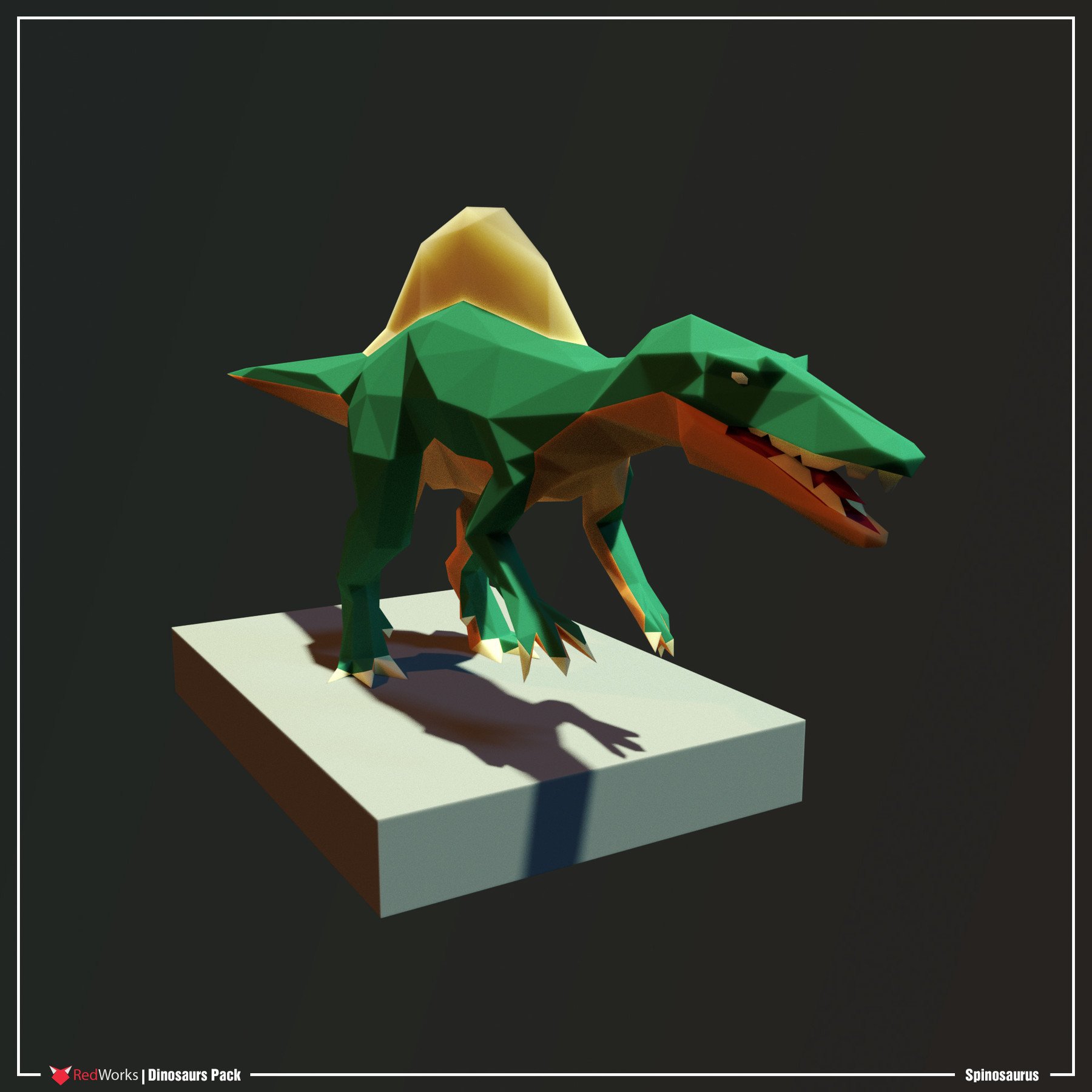 Artstation Low Poly Dinosaurs Pack Resources