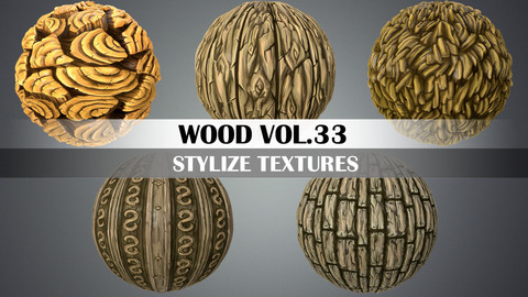 Stylized Wood Vol.33 - Hand Painted Texture