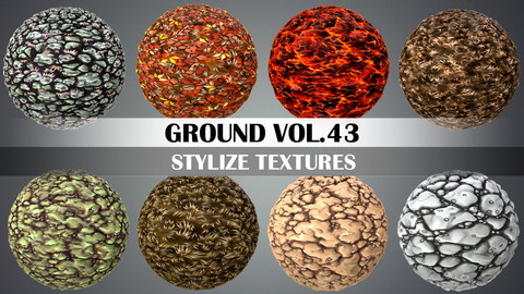 Stylized Ground Vol.43 - Hand Painted Texture Pack