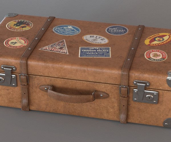 old suitcase stickers