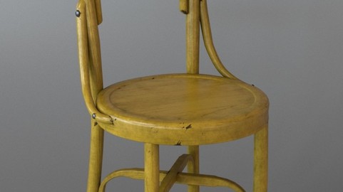 Yellow vintage chair