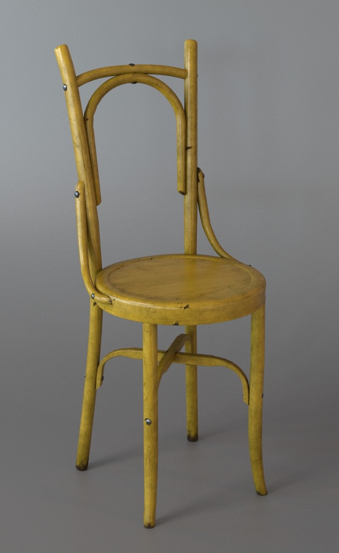 old yellow chair