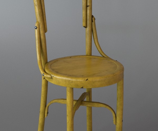 ArtStation Yellow Vintage Chair Resources   File 