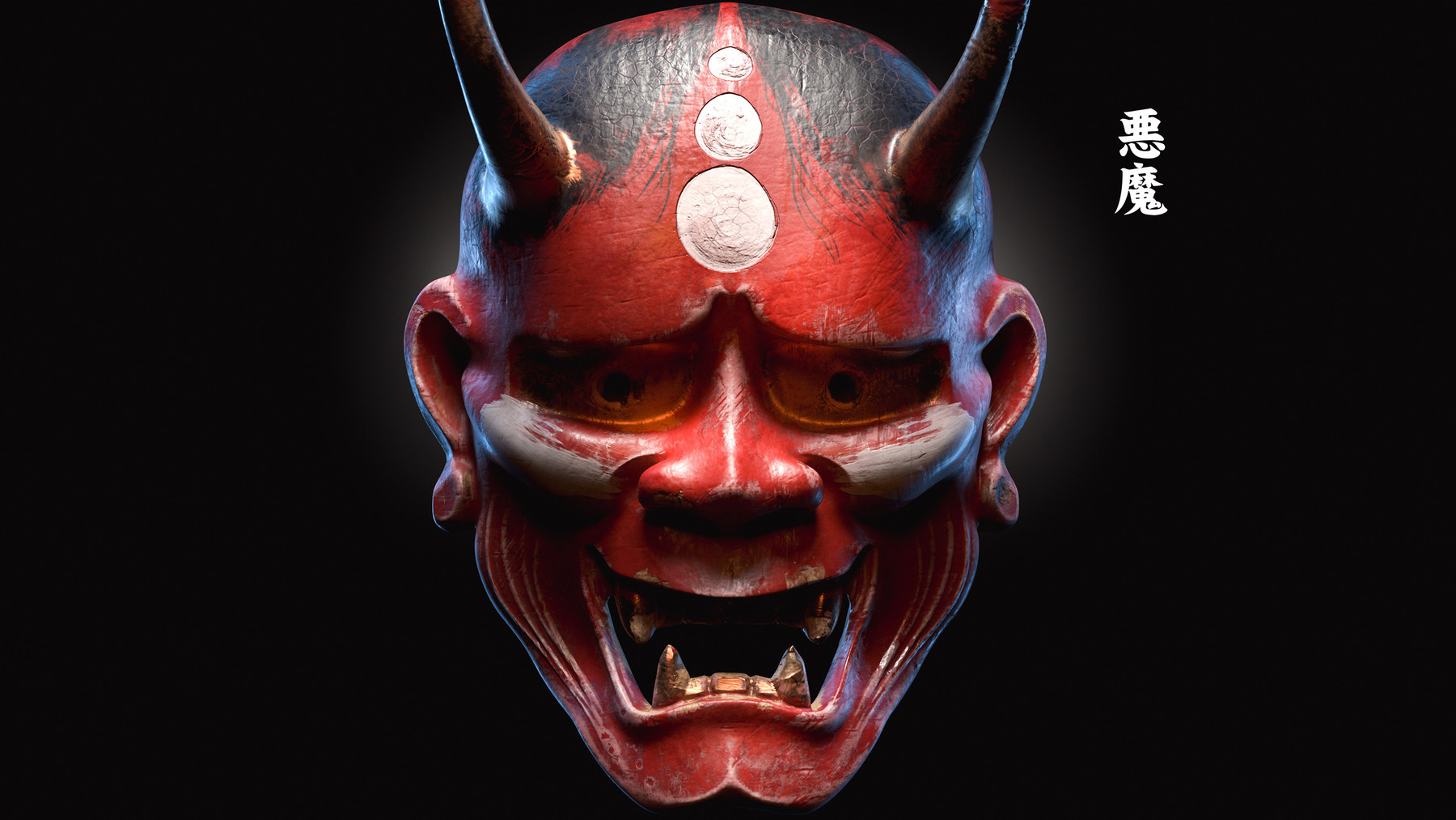 ArtStation Japanese Mask 3D MODEL Resources