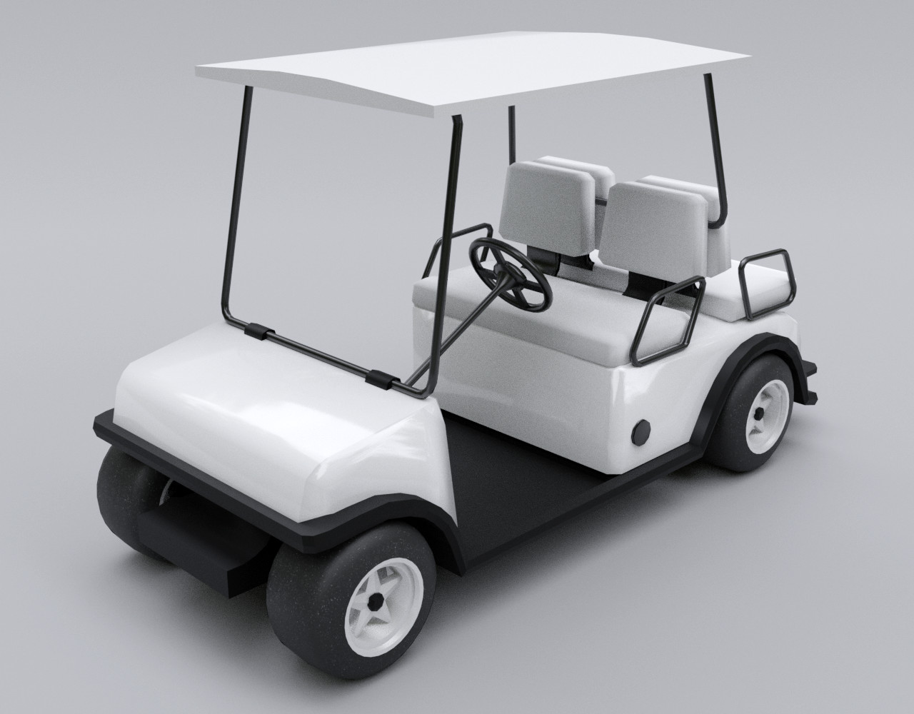 ArtStation Golf Cart Game Assets