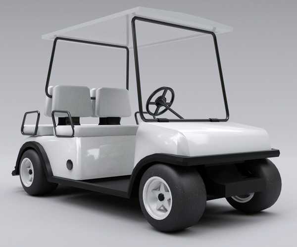 ArtStation Golf Cart Game Assets