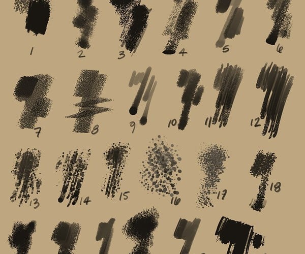 ArtStation - Aaron Blaise | Custom Photoshop Brushes – Set 1 | Brushes