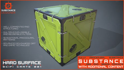 Hard Surface Substance - SciFi Crate 001