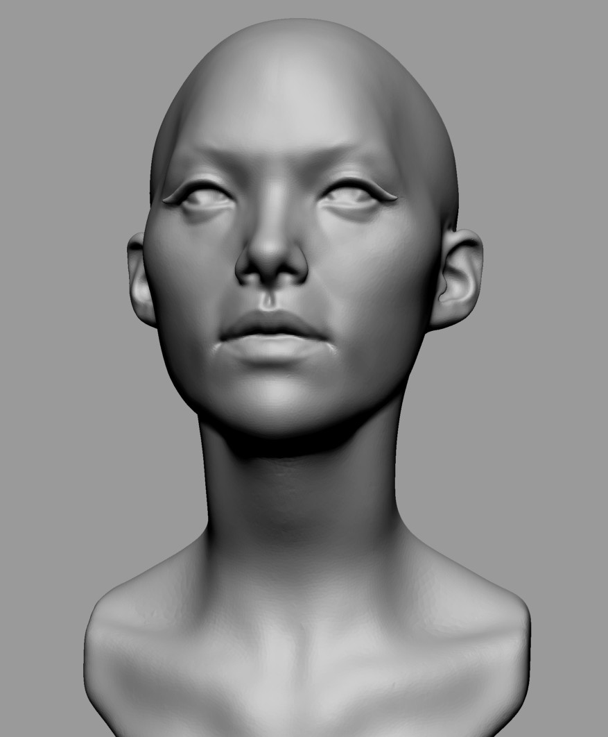 Artstation Base Female Head 02 Resources