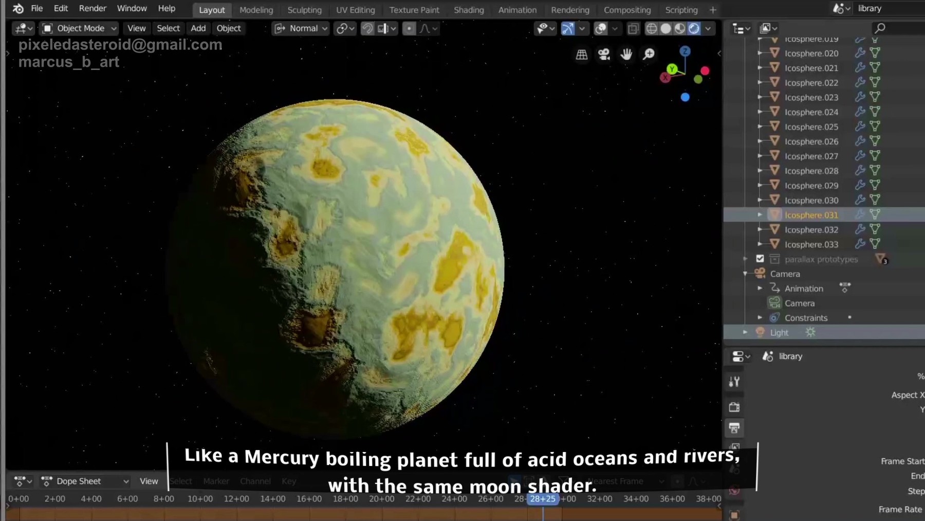 ArtStation - FREE MOON PROCEDURAL SHADER // BLENDER 2.80 | Resources