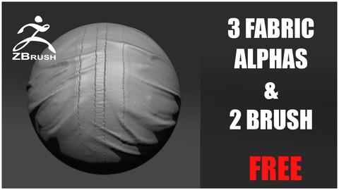 FREE Zbrush alphas + 2 brush