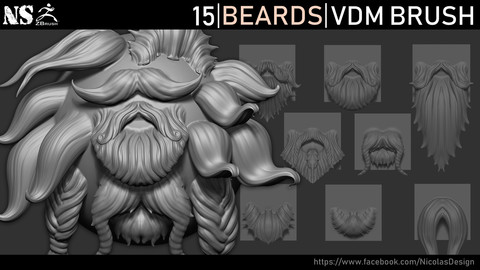 Zbrush - Beards VDM Brush
