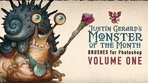 Justin Gerard's Monster-of-the-Month Brush Sets: VOLUME ONE