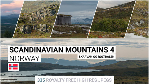 Scandinavian Mountains 4 | Matte Painting / reference / photobash pack