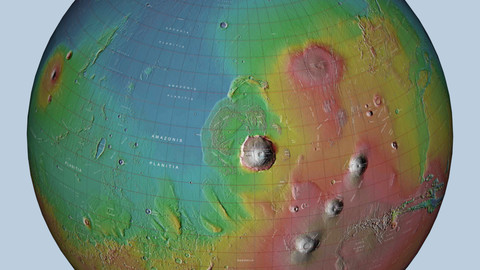 Mars 3D Globe 1