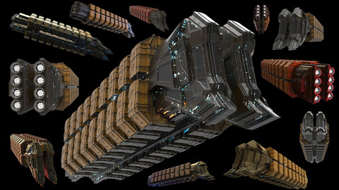 Spaceship Stock Image Pack 003
