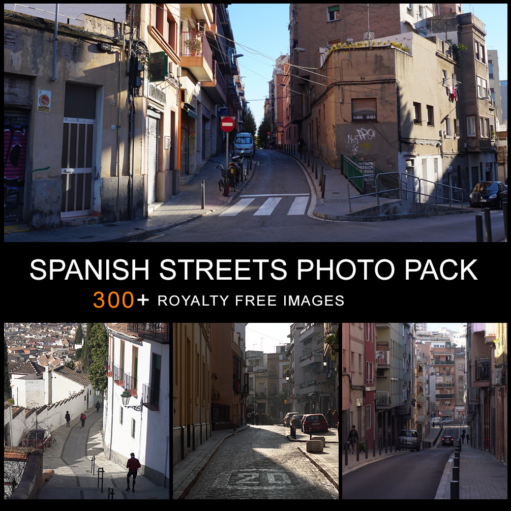 ArtStation - SPANISH STREETS PHOTO PACK | Resources - Is This The End Of The Street In Spanish