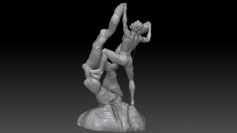 Climber fantasy for 3D print