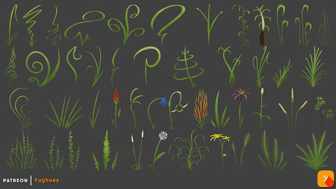 Yughues Stylized LawnGrassWeeds