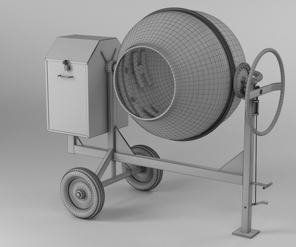 ArtStation Cement Mixer Dirty and Clean Resources