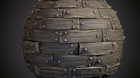 Stylized Old Wooden Planks - Substance Designer