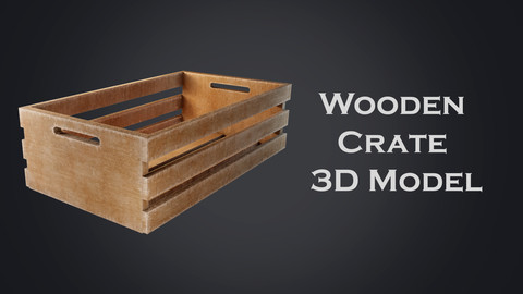 Wooden Crate 3D model