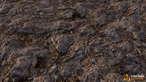 Stone Ground PBR Material