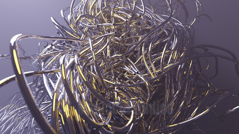 TANGLED_02 - EXTRUDED SILVER TUBES