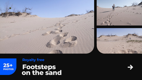 Footsteps on the sand